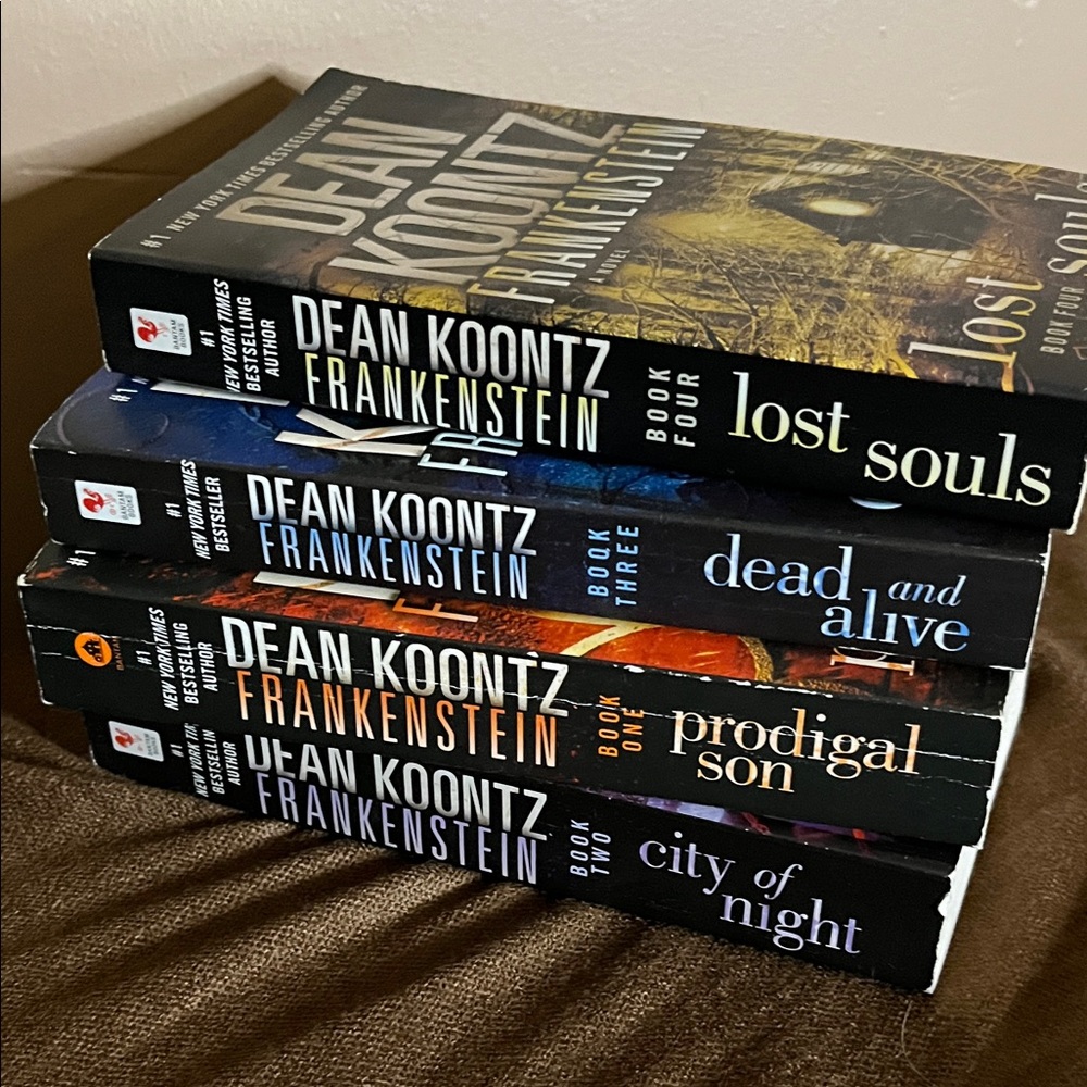 😄Dean Koontz Frankenstein books 1,2,3,4 2005-2009